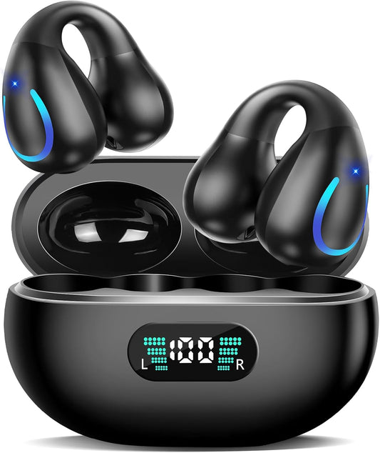 AI Translation Earbuds Real Time 144 Languages Translator Ear Buds Wireless Clip On Earbuds Bluetooth Headphones for Travel Business Meeting
