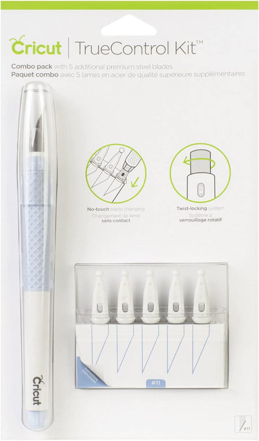 Cricut TrueControl Knife Kit (Blue) with 5x spare blades