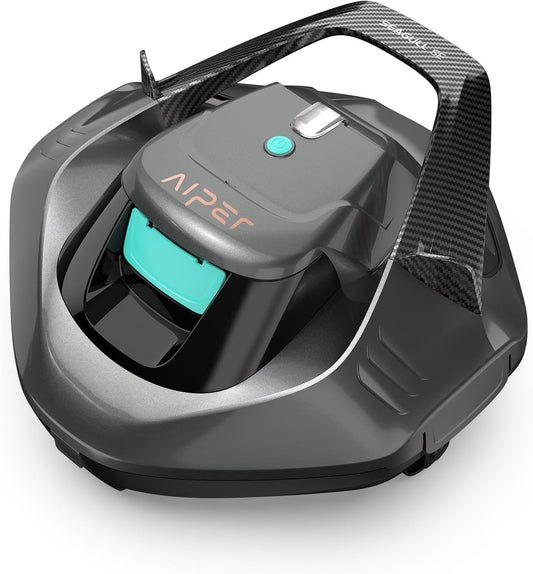 AIPER Seagull SE Cordless Robotic Pool Cleaner, Self-Parking Technology, Perfect for Above-Ground/In-Ground Flat Pools up to 40 Feet