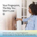 Assure Lock 2 Keyless Smart Door Lock with Wi-Fi and Fingerprint Access - Black Suede