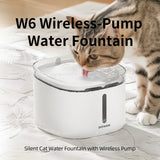 PetPeer Cat Drink Fountain 2L Triple Filtration System Ultra-Quiet Machine Washable for Cats Water Drink