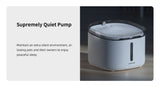 PetPeer Cat Drink Fountain 2L Triple Filtration System Ultra-Quiet Machine Washable for Cats Water Drink