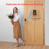 SwitchBot Smart Lock, Bluetooth Electronic Door Lock, Smart Door Lock for Opening Doors without Replacement