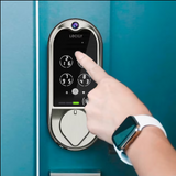Lockly Vision Smart Lock + Video Doorbell - Satin Nickel