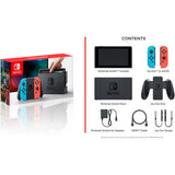 Nintendo Switch Console with Neon Blue & Red Joy-Con