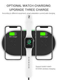 3-in-1 Wireless charger station, Fast charging pads for iPhone/iWatch/Air-pods (M7)