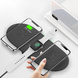 3-in-1 Wireless charger station, Fast charging pads for iPhone/iWatch/Air-pods (M7)