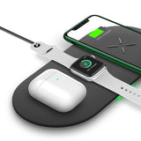 3-in-1 Wireless charger station, Fast charging pads for iPhone/iWatch/Air-pods (M7)
