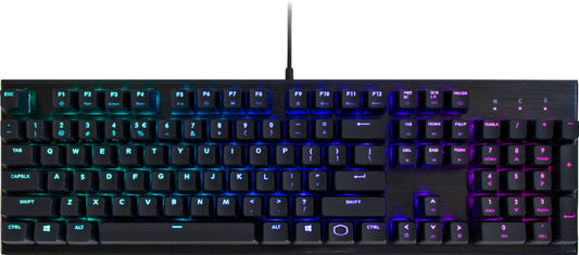 Cooler Master - CK552 Wired Gaming Mechanical Gateron Red Switch Keyboard with RGB Back Lighting - Pure Black