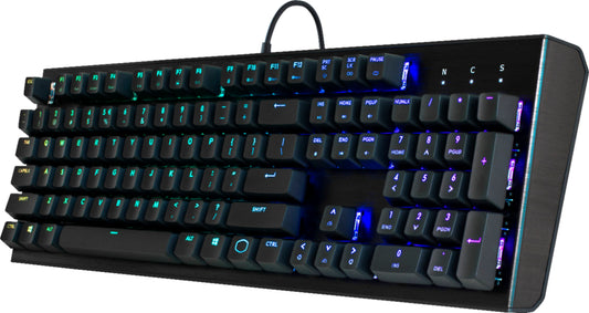 Cooler Master - CK552 Wired Gaming Mechanical Gateron Red Switch Keyboard with RGB Back Lighting - Pure Black