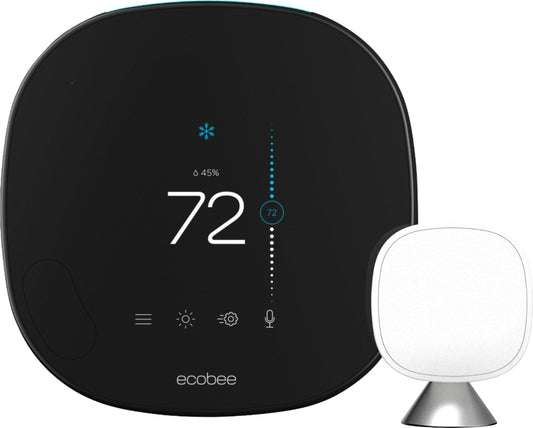 Ecobee Smart Thermostat with Voice Control, Black EB-STATE5-01