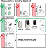 Yale Security Assure Lock SL Deadbolt Satin Nickel Us15 Electronic Deadbolt Lighted Keypad Touchscreen YRD256-NR-619