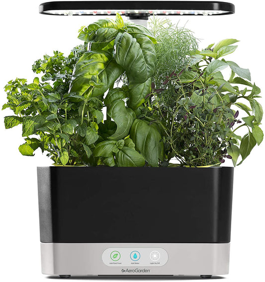 AeroGarden Harvest - с комплектом стручков зелени для салата из семейной реликвии (6 стручков) Модель - 100690-BLK