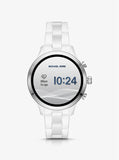 MICHAEL KORS ACCESS - Подиумные серебристые и керамические умные часы - MKT5050