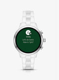 MICHAEL KORS ACCESS - Подиумные серебристые и керамические умные часы - MKT5050