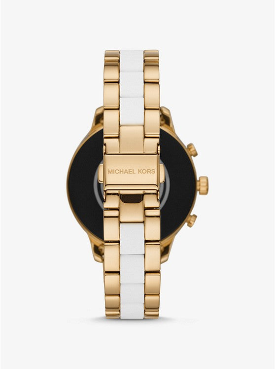 Michael kors runway smartwatch gold sales