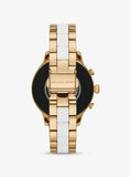MICHAEL KORS ACCESS - Умные часы с золотистым покрытием и силиконом для подиума - MKT5057