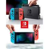 Nintendo Switch Console with Neon Blue & Red Joy-Con