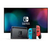 Nintendo Switch Console with Neon Blue & Red Joy-Con
