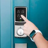 Lockly Model 7S Satin Nickel Single-Cylinder Smart Deadbolt Lock with Keypad, Bluetooth and Discrete PIN Code Input