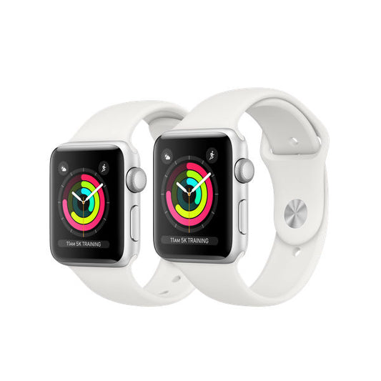 Apple Watch Series 3 - Silver Aluminum Case with White Sport Band