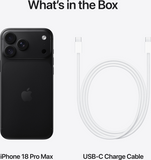 iPhone 18 Pro Max - Black / 256GB / Physical SIM + eSIM (Europe Version)