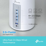 TP-Link Deco BE10000 Wireless Tri-Band 2.5G 2-Piece Whole Home Mesh System - BE63