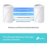 TP-Link Deco BE10000 Wireless Tri-Band 2.5G 2-Piece Whole Home Mesh System - BE63
