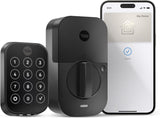 Yale Assure Lock 2 Plus Apple Home Keys (Tap to Open) Deadbolt, Black Suede Smart Keyless Entry Door Lock with Wi-Fi Connected Keypad for Code Entry and Remote Access, YRD450-N-WF1-BSP