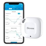 Govee Bluetooth Thermometer&Hygrometer, Mini Accurate Humidity and Temperature Sensor with Data Storage Export for iOS/Android, Temp Humidity Monitor with Alert for House Wine Living Room Baby Room