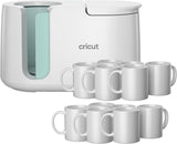 Cricut Mug Press + 12 Blank Mugs (12oz Each)