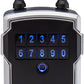 Master Lock Silver and Black Lock Box with Digital Keypad Code, Electronic Portable Key Safe Connects to Bluetooth Via iOS/Android App, 3-1/4 in. Wide, 5440EC
