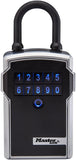 Master Lock Silver and Black Lock Box with Digital Keypad Code, Electronic Portable Key Safe Connects to Bluetooth Via iOS/Android App, 3-1/4 in. Wide, 5440EC