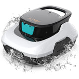 AIPER Scuba SE 2025 Cordless Pool Cleaner with 90-Min Runtime, 1665 GPH Strong Suction, Lightweight, Pool Vacuum for Above Ground Flat Pools up to 860 Sq.ft, Milky White & Teal