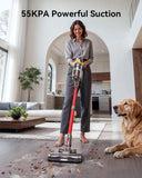Uosogi Cordless Vacuum Cleaner, Upgraded 50KPA 600W 70Mins Stick Vacuum with Hurricane Mode, Self-Standing, Touch Screen, 1.8L Dust Cup, Anti-tangle Wireless Vacumm, Vacuum Cleaners for Home/Pet Hair/Carpets