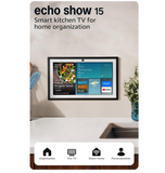 Amazon Echo Show 15 (newest model), Full HD 15.6" kitchen hub for home organization, with built-in Fire TV, Designed for Alexa+ Visit the Amazon Echo & Alexa Store