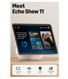 Amazon Echo Show 11 (newest model), Vibrant Full-HD 11" display with more viewing area and spatial audio, Designed for Alexa+, Glacier White
