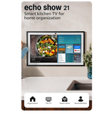 Amazon Echo Show 21 (newest model), Full HD 21" kitchen hub for home organization, with built-in Fire TV, Designed for Alexa+