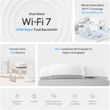 TP-Link Deco 7 BE23 Dual-Band BE3600 WiFi 7 Mesh Wi-Fi System, 3-Pack