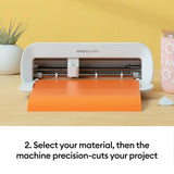 Cricut Joy Xtra Cutting Machine and Smart Vinyl Bundle for Labels, Decals & Custom Projects - Includes Rainbow Permanent Vinyl, Transfer Tape, Tools & Design Guides