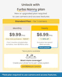 Furbo 360° Cat Camera [Subscription Required] Unlock w/Paid Plan: Home Security & Pet Safety Alerts, Rotating Treat Toss w/ 2-Way Speaker, Smart Cam w/Phone App (Low Risk, 3mo Min. Cancel Anytime)