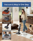Tineco Floor ONE i5 Stretch Wet Dry Vacuum Cleaner, Vacuum & Mop in One Step, 20kpa Powerful Suction, 180° Lay-Flat Design, Anti-Tangle Design, Dual-Sided Edge Cleaning, Up to 30* Minutes Runtime