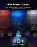 Govee Star Light Projector with Ocean Wave Ripple Effects, Works with Matter,Alexa and Google Assistant, 40+ Scene Modes, 18 White Noise Options, LED Night Light Projector for Bedroom, Without Plug