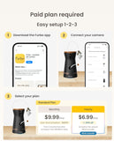 Furbo 360° Cat Camera [Subscription Required] Unlock w/Paid Plan: Home Security & Pet Safety Alerts, Rotating Treat Toss w/ 2-Way Speaker, Smart Cam w/Phone App (Low Risk, 3mo Min. Cancel Anytime)