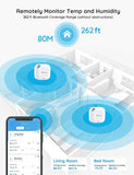 Govee Bluetooth Thermometer&Hygrometer, Mini Accurate Humidity and Temperature Sensor with Data Storage Export for iOS/Android, Temp Humidity Monitor with Alert for House Wine Living Room Baby Room