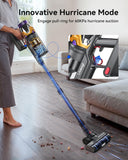 Uosogi Cordless Vacuum Cleaner, Upgraded 50KPA 600W 70Mins Stick Vacuum with Hurricane Mode, Self-Standing, Touch Screen, 1.8L Dust Cup, Anti-tangle Wireless Vacumm, Vacuum Cleaners for Home/Pet Hair/Carpets