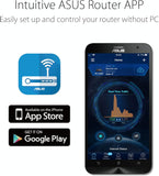 ASUS RT-AX1800S Dual Band WiFi 6 Extendable Router, Subscription-Free Network Security, Parental Control, Built-in VPN, AiMesh Compatible, Gaming & Streaming, Smart Home