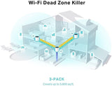 TP-Link Deco AX1800 Whole-Home Mesh Wi-Fi 6 System, 2 Ports, 2.4 GHz/5 GHz - X25