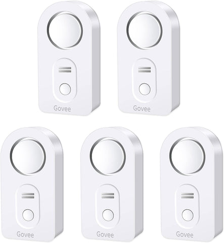 Govee Water Leak Detectors 5 Pack, 100dB Adjustable Audio Alarm Sensor, Sensitive Leak and Drip Alert, for Kitchen Bathroom Basement (Cannot Connect to Wi-Fi Directly)