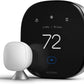 ecobee New Smart Thermostat Premium with Smart Sensor and Air Quality Monitor with two sensors